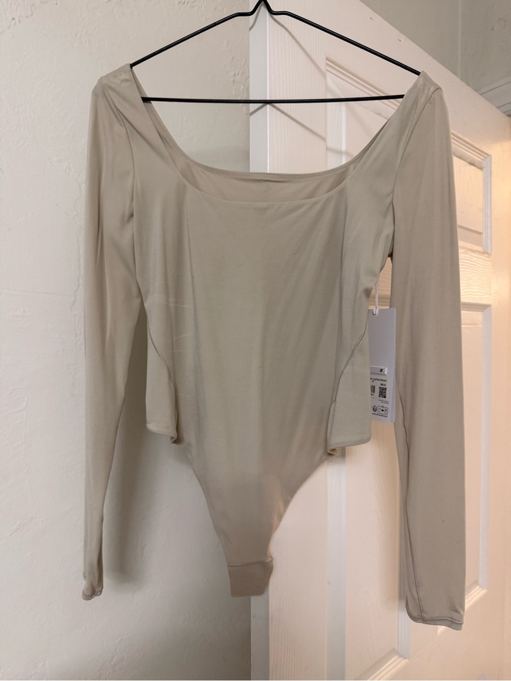 lululemon athletica Long-Sleeve Scoop-Neck Bodysuit - Light Taupe